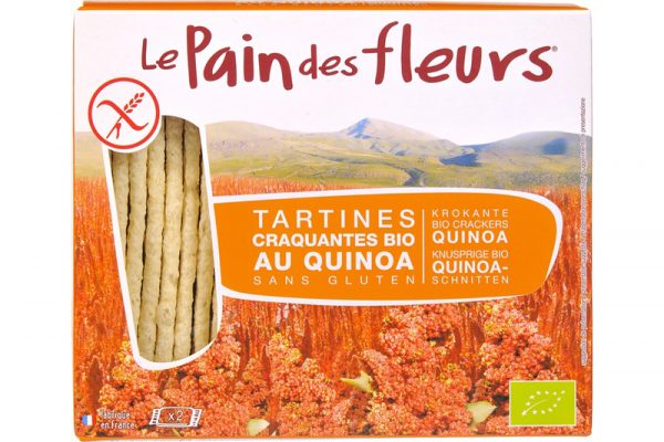 le Pain des Fleurs glutenvrije krokante crackers quinoa